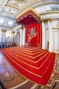 Royal throne in the George Great Throne Hall in the State Herm