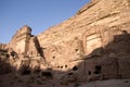 Royal tombs, Petra, Jordan Royalty Free Stock Photo