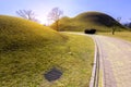 The Royal Tombs of Shila,Tumuli in Kyeongju,South Korea Royalty Free Stock Photo