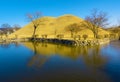 The Royal Tombs of Shila,Tumuli in Kyeongju,South Korea Royalty Free Stock Photo