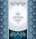 Royal Victorian background with seamless pattern