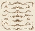 Royal victorian filigree design elements