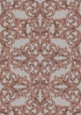 Royal victorian pattern ornament. Vector Rich baroque backgrounds. Bronze