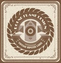 Royal vintage cool label for design elements Royalty Free Stock Photo
