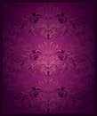 Royal, vintage, elegant vertical background in purple with gold