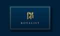 Royal vintage intial letter CK logo