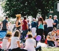 Royal Wedding atmosphere in Windsor Long Road PArk