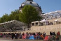 Royal Wedding campers, Westminster Abbey.