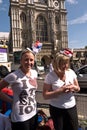 Royal Wedding campers, Westminster Abbey.