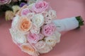 Wedding bouquet with roses Royalty Free Stock Photo