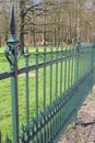 Royal wrought iron fence of Palace Soestdijk, Soest / Baarn, Netherlands Royalty Free Stock Photo