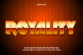 Royality editable text effect 3 dimension emboss comic style