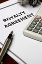 Royalty Agreement Royalty Free Stock Photo