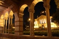 Royce Hall and Powell library at UCLA Royalty Free Stock Photo