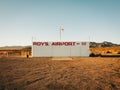 Roys Airport in Amboy, on Route 66 in the Mojave Desert of California