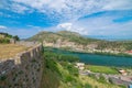 aerial view of Rozafa Castle in Albania Royalty Free Stock Photo