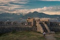 Rozafa Castle at sunset, Shkodra, Albania Royalty Free Stock Photo