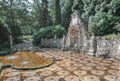 The Deceivers is the name of a fountain floor as part of a shell gallery in the landscape park of castle Rosendael Royalty Free Stock Photo