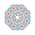 Ethnic mandala-like pattern