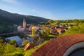 Rozmberk nad Vltavou south bohemia church view from the castle