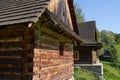 Roznov pod Radhostem, Czech Republic - September 28, 2023 - the Wallachian village - wooden houses in rural countryside