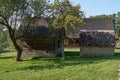 Roznov pod Radhostem, Czech Republic - September 28, 2023 - the Wallachian village - wooden houses in rural countryside