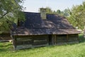 Roznov pod Radhostem, Czech Republic - September 28, 2023 - the Wallachian village - wooden houses in rural countryside