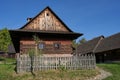 Roznov pod Radhostem, Czech Republic - September 28, 2023 - the Wallachian village - wooden houses in rural countryside