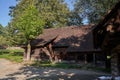 Roznov pod Radhostem, Czech Republic - September 28, 2023 - the Wallachian village - wooden houses in rural countryside