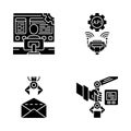 RPA glyph icons set Royalty Free Stock Photo