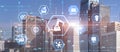 RPA icon Robotic Process Automation system. Artificial intelligence concept