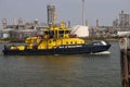 RPA 11 patrol ship of Rotterdam Port Autority heading to Botlekbrug