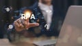 RPA Robotic process automation business process optimisation innovation technology concept Royalty Free Stock Photo