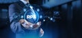 RPA Robotic process automation business process optimisation innovation technology concept