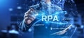 RPA Robotic Process Automation Innovation technology concept