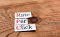 RPC - Rate per click Royalty Free Stock Photo