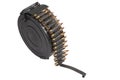 RPD-44 round ammunition box with machine-gun belt Royalty Free Stock Photo