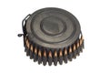 RPD-44 round ammunition box with machine-gun belt Royalty Free Stock Photo