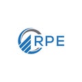 RPE abstract technology logo design on white background. RPE creative initials letter logo concept Royalty Free Stock Photo