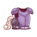 Knight Armor and Helmet Fantasy Icon