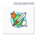 RPG game color icon