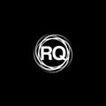 rq circle Unique abstract geometric logo design