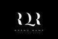 RQR abstract letter logo design Royalty Free Stock Photo