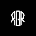 RQR letter logo abstract creative design. Royalty Free Stock Photo