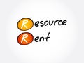 RR - Resource Rent acronym