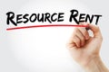 RR - Resource Rent text