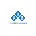 RRB letter logo design on white background. RRB creative initials letter logo concept. RRB letter design Royalty Free Stock Photo