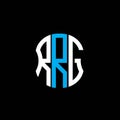 RRG letter logo abstract creative design. Royalty Free Stock Photo