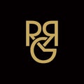 Rrg logo , alphabet logo vector Royalty Free Stock Photo