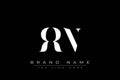 RRN abstract letter logo design Royalty Free Stock Photo